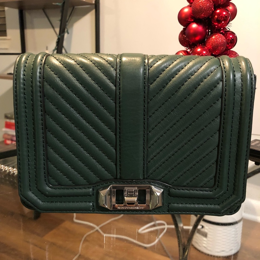 Rebecca Minkoff Small Love Crossbody - Dark Green